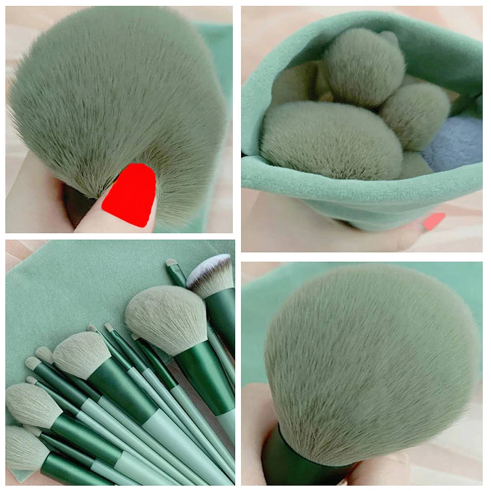 13Pcs Soft Fluffy Makeup Brushes Set for Cosmetics Foundation Blush Powder Eyeshadow Blending Blush Cosmetic Brushes